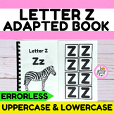 LETTER Z, ALPHABET ADAPTED BOOK, SPECIAL EDUCATION, INTERA