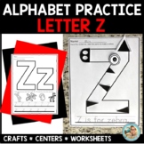 LETTER Z Activities | Alphabet Practice Worksheets & Crafts