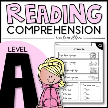 Preview of LEVEL A Reading Comprehension Passages - Kindergarten