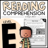 LEVEL E Reading Comprehension Passages