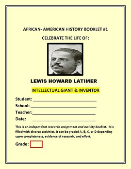 Preview of LEWIS LATIMER:  BLACK HISTORY BOOKLET #1