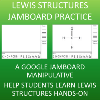 Preview of LEWIS STRUCTURES GOOGLE JAMBOARD STUDENTS LEARN CHEMISTRY HANDS-ON
