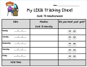Preview of LEXIA Tracking Sheet Editable