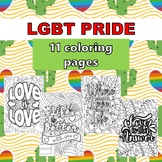 LGBT PRIDE MONTH JUNE COLORING PAGES for adults and teens