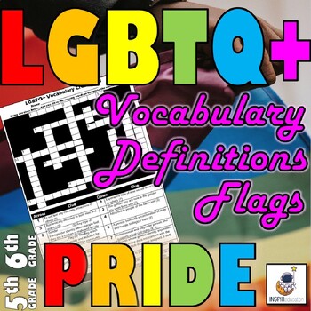 Preview of LGBT+ Pride Crossword - developing key language acquisition and meaning
