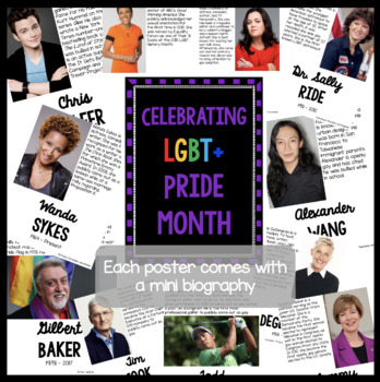 Preview of LGBT+ Pride Month Biography Posters