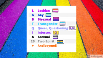 Preview of LGBTQ+ Acronym & Flag Chart