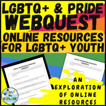 Preview of LGBTQ Activity - Online Resources for Teens