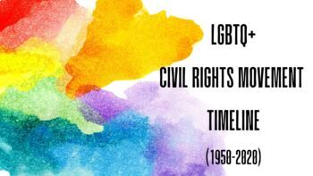 Preview of LGBTQ+ Civil Rights Movement Timeline Slides & Notes Bundle