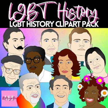 Preview of Pride Month LGBTQ+ Clipart - Pride Trailblazers png images