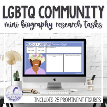 Preview of LGBTQ Community Mini Research Tasks - Digital