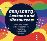 LGBTQ+/GSA Activities and Lessons (10 lessons!)