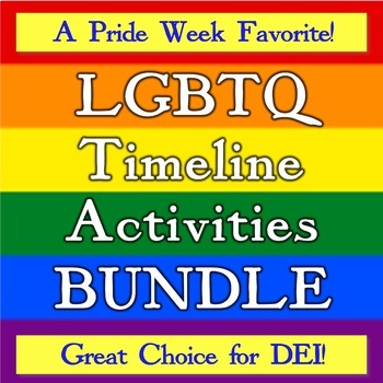 Preview of LGBTQ History Bundle (US and World History) --Free GSA Activity Included!!
