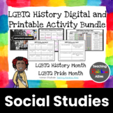 LGBTQ History Month E-Book and Comprehension Activities Bundle