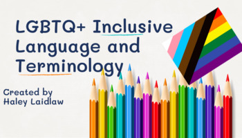 Preview of LGBTQ+ Inclusive Language and Terminology Presentation