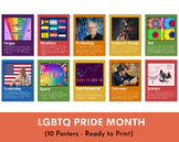 LGBTQ PRIDE month (set of 10 posters), Pride month posters