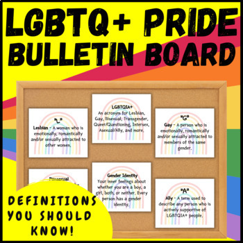 Preview of LGBTQ Pride Month Bulletin Board Set for Middle and High School Students