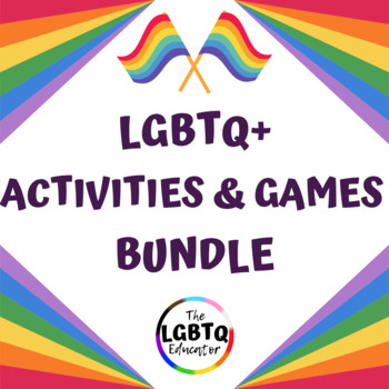 Preview of LGBTQ+ Activities & Games Bundle