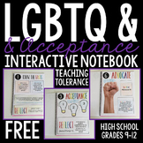 LGBTQ Support Group Interactive Journal FREEBIE: Grades 7-12 #kindnessnation