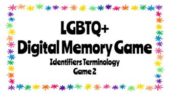 Preview of LGBTQ+ Terminology Memory Game (Digital)