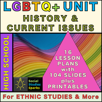 Preview of LGBTQ+ Unit - History & Identity - Lesson Plans, Slides, Activities & Handouts