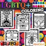 LGBTQ+ posters. 32 Coloring Pages for Adults and teens act