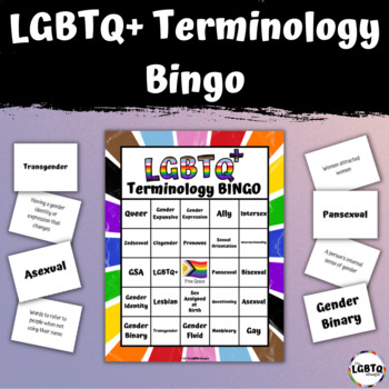 Preview of LGBTQ+ Terminology Bingo