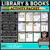 LIBRARY ACTIVITY PACKET writing early finisher activities 