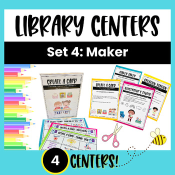 Preview of LIBRARY CENTERS / MAKER SPACE Set 4: MAKER