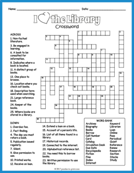 Crossword 7  Ann Arbor District Library