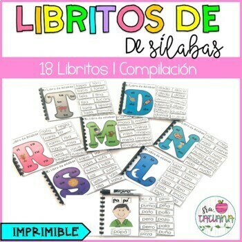 Preview of Spanish Guided Reading | 18 Libritos de Silabas | Lectura Guiada |Lectoescritura
