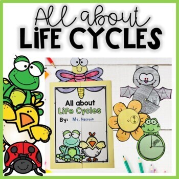 Preview of Life Cycle of a plant, chicken and animals Crafts and readers