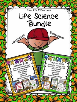 Preview of LIFE SCIENCE BUNDLE - Ecosystems/Adaptations - Interactive notebooks ++++MORE!