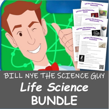 Preview of Bill Nye the Science Guy | Life Science BUNDLE | 42 Video Movie Guides