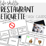 Restaurant Etiquette Task Cards - Life Skills