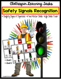 LIFE SKILLS Safety Signs and Symbols 48 Task Card Set for Autism