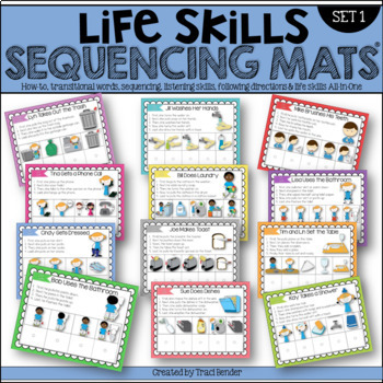 Preview of LIFE SKILLS Sequencing Mats® for Special Education