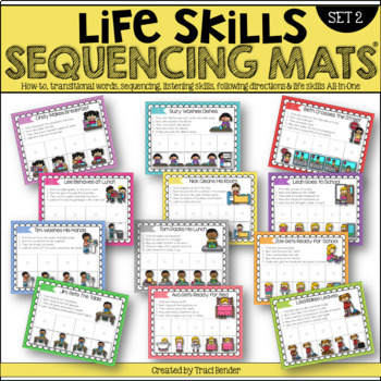 Preview of LIFE SKILLS Sequencing Mats® {SET 2}