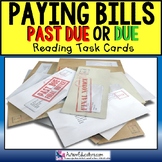LIFE SKILLS PAYING BILLS BY DUE DATE “Task Box Filler” for