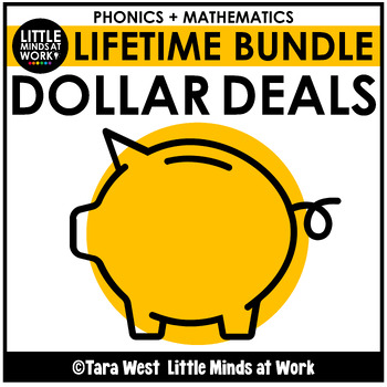 Preview of LIFETIME ACCESS BUNDLE to all Phonics and Math Dollar Deals