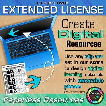 Preview of LIFETIME EXTENDED LICENSE FOR DIGITAL RESOURCES {MOVEABLE PIECES}