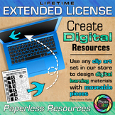 LIFETIME EXTENDED LICENSE FOR DIGITAL RESOURCES {MOVEABLE PIECES}