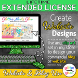 LIFETIME EXTENDED LICENSE FOR WEBSITE & BLOG USE: DESIGN YOUR OWN