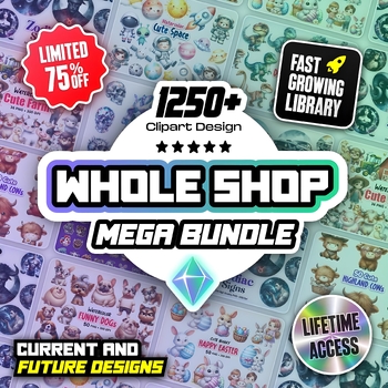 Preview of LIFETIME Whole Shop Bundle & Lifetime Updates, Mega Bundle, Entire Shop