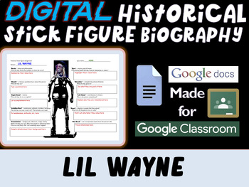 Preview of LIL WAYNE - LEGENDS OF RAP AND HIP HOP - Digital Stick Figure Biography