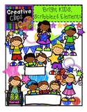 LIMITED EDITION! Bright KIDS, Scribble Elements {Kid Clipart}