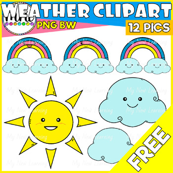 Preview of FREE Weather Clip Art