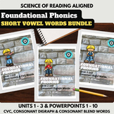 Short Vowel Phonics Curriculum | CVC, Digraphs, Blends | K