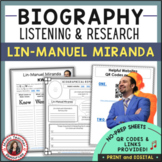 LIN-MANUEL MIRANDA Music Listening Activities and Biograph