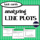 STATISTICS  - Analyzing LINE PLOTS Task Cards